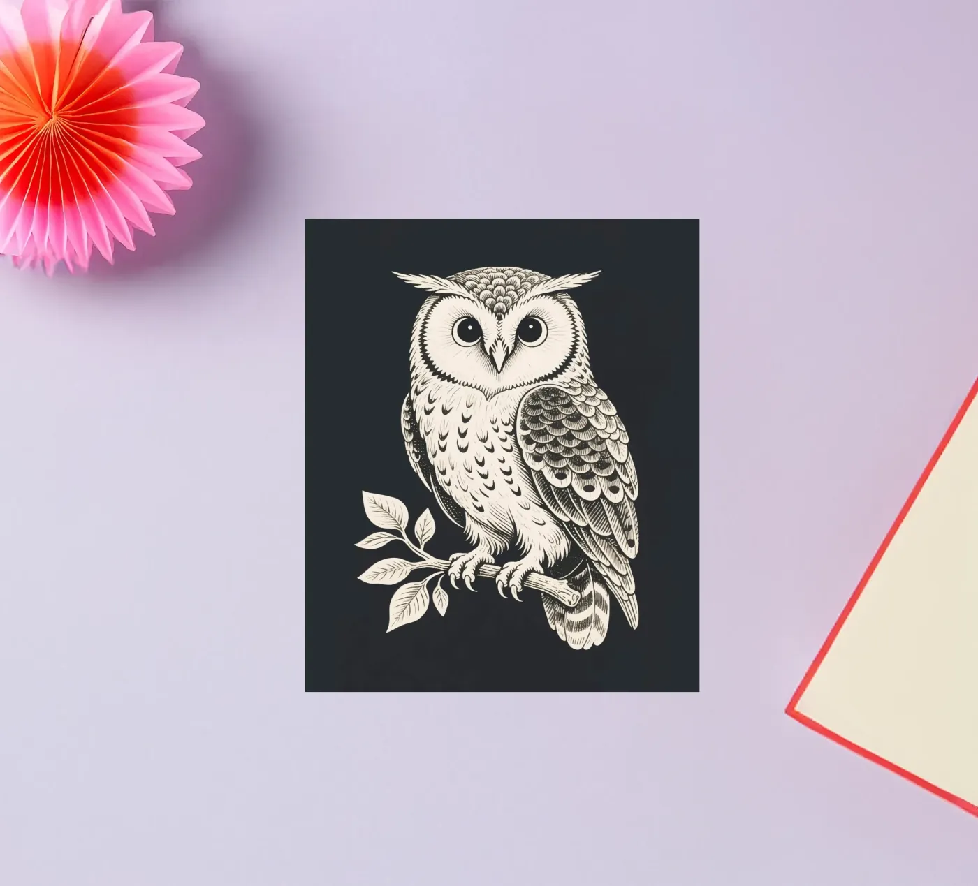 Gufo adesivo da knowledge