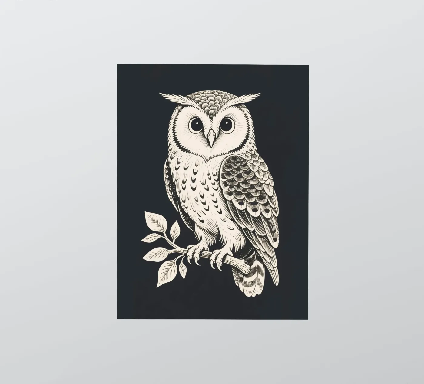 Gufo adesivo da knowledge