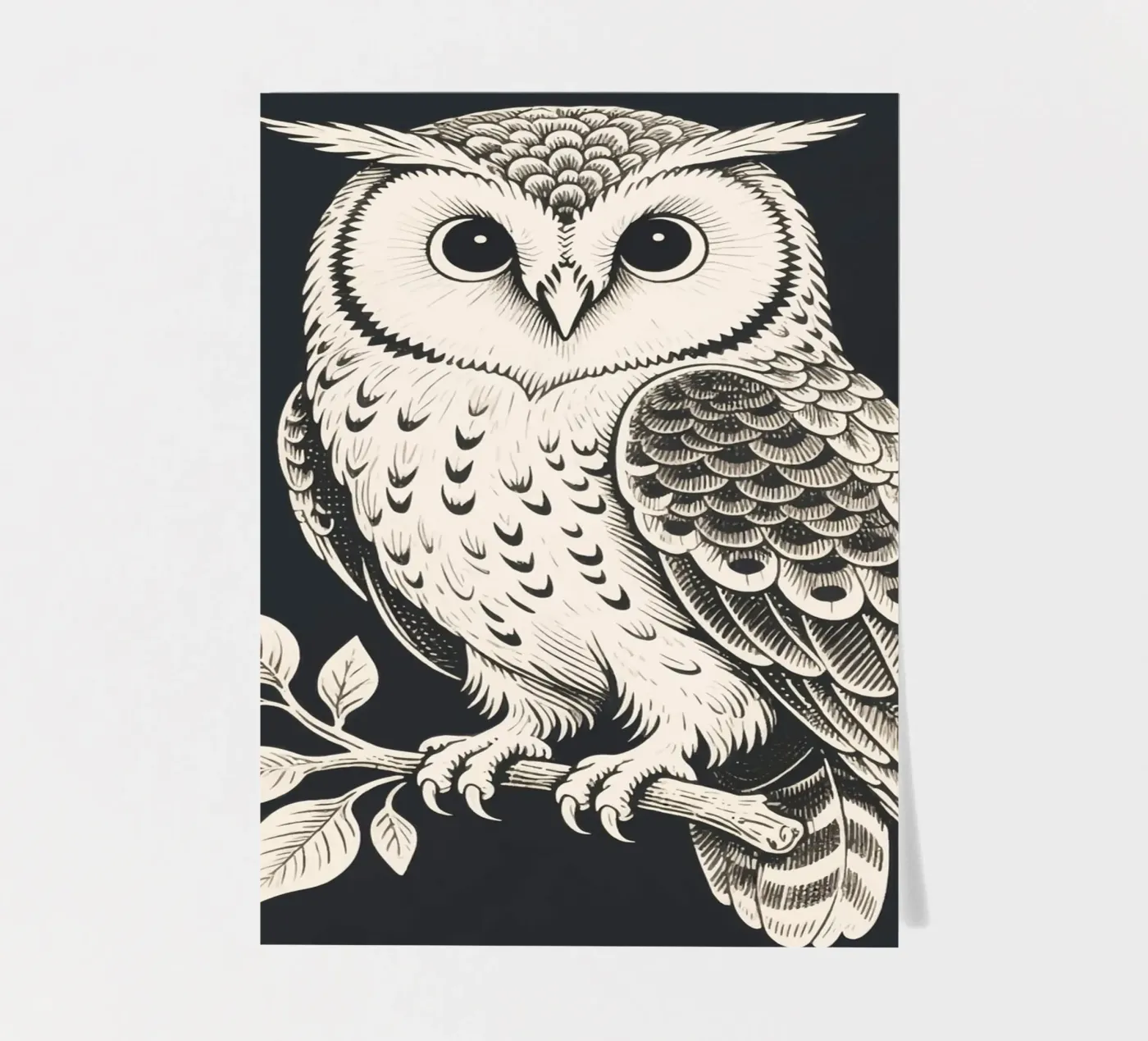 Uil stickervel van knowledge