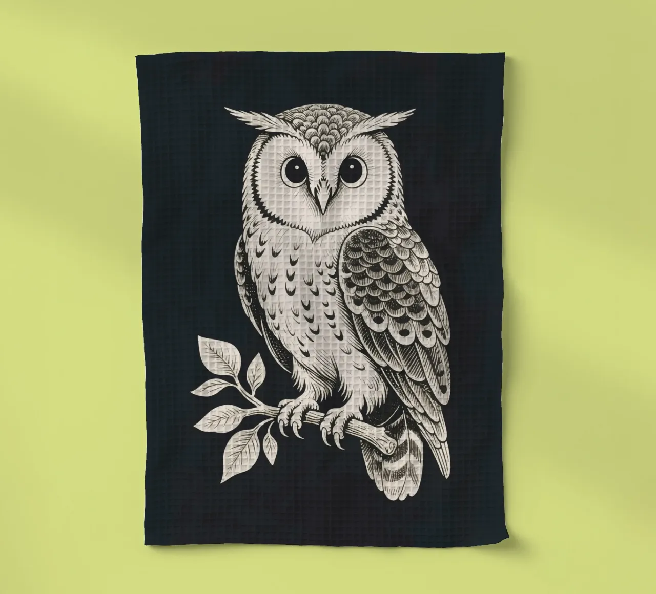 Owl tea towel by knowledge