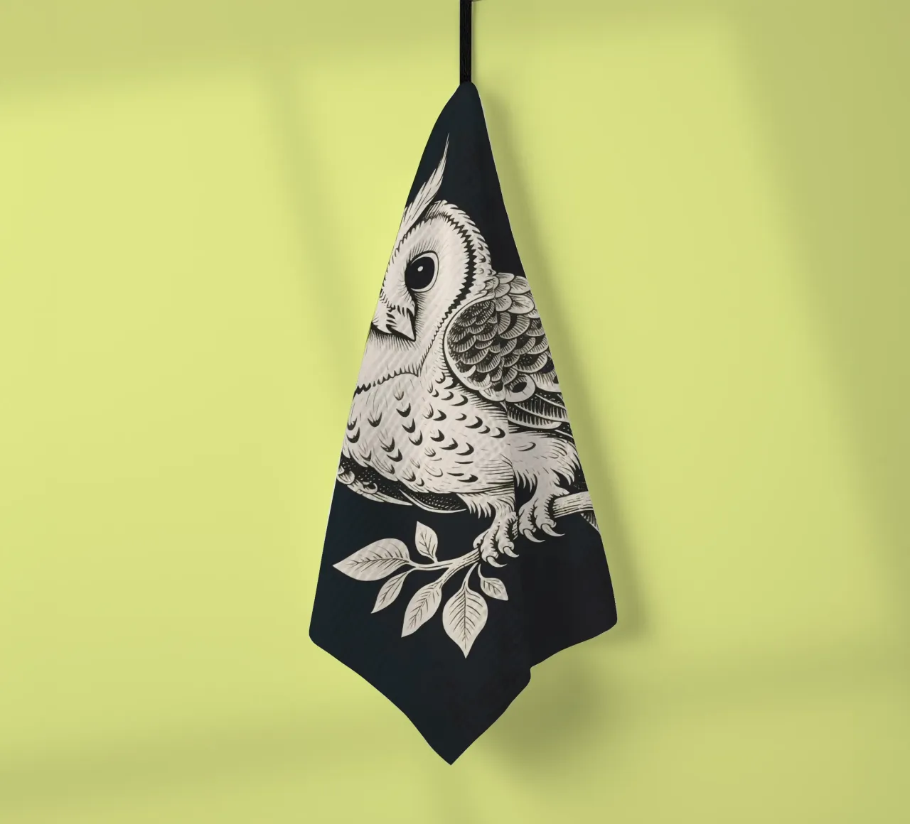Owl tea towel by knowledge