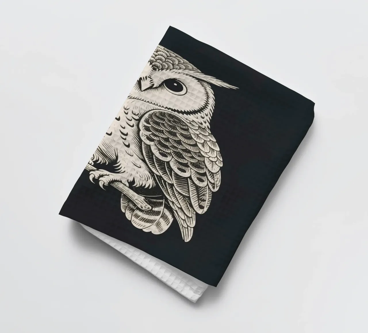 Owl tea towel by knowledge