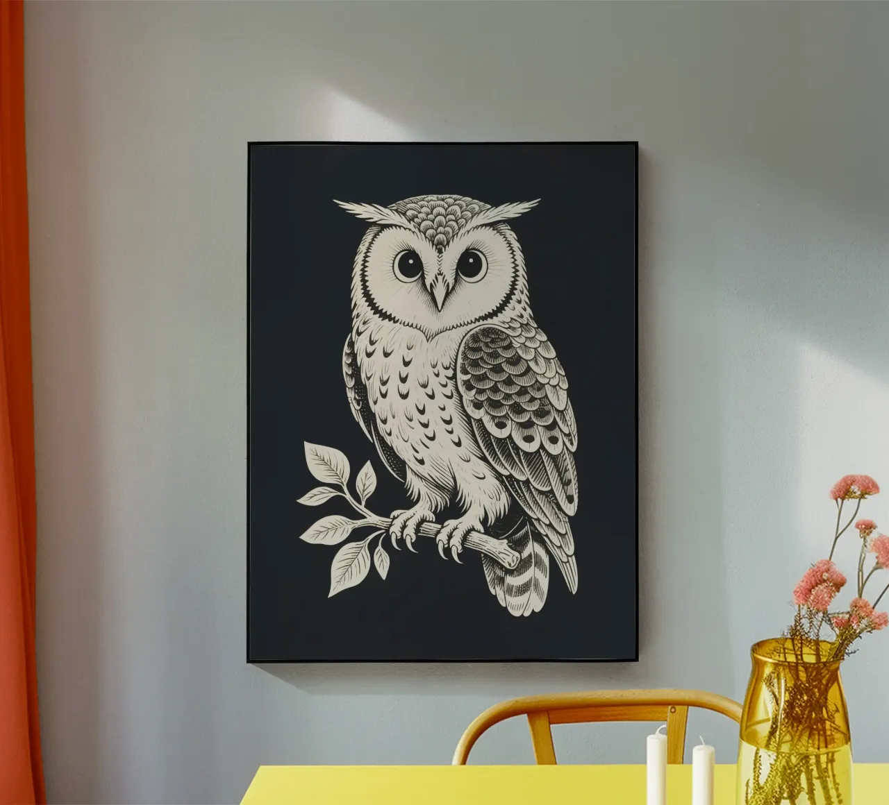 Uil acryl van knowledge