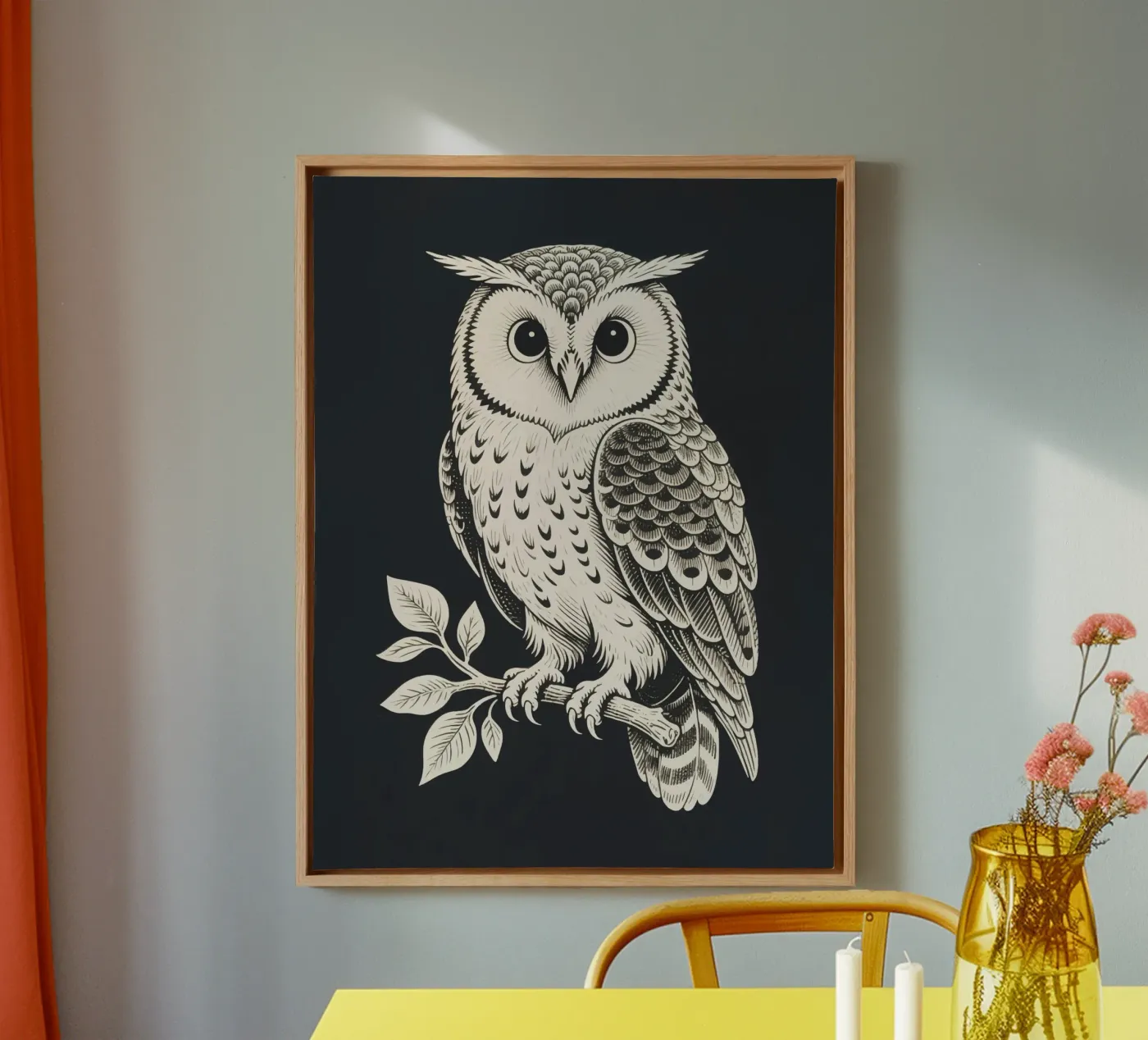 Owl Leinwand von knowledge