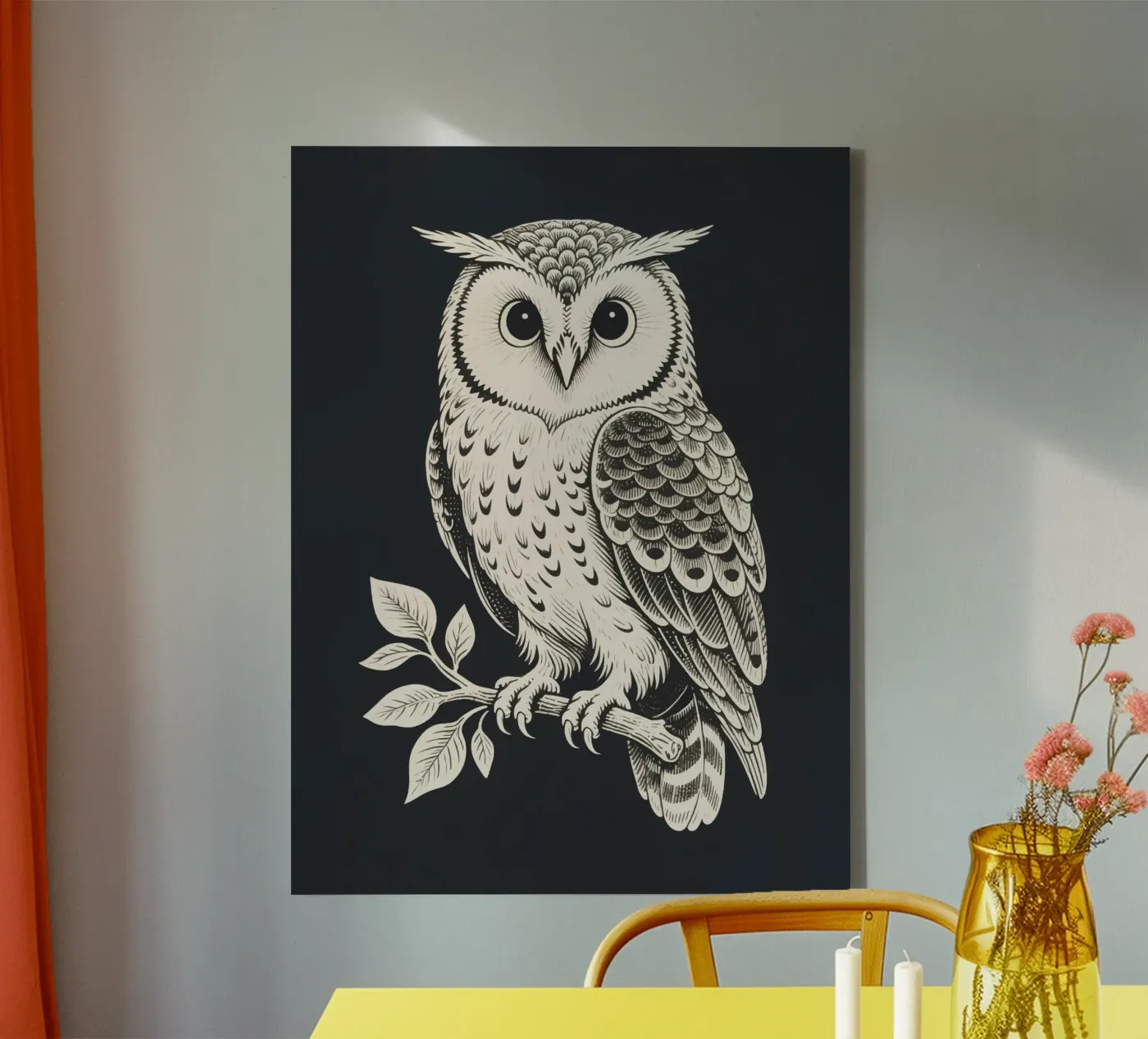 Owl Leinwand von knowledge