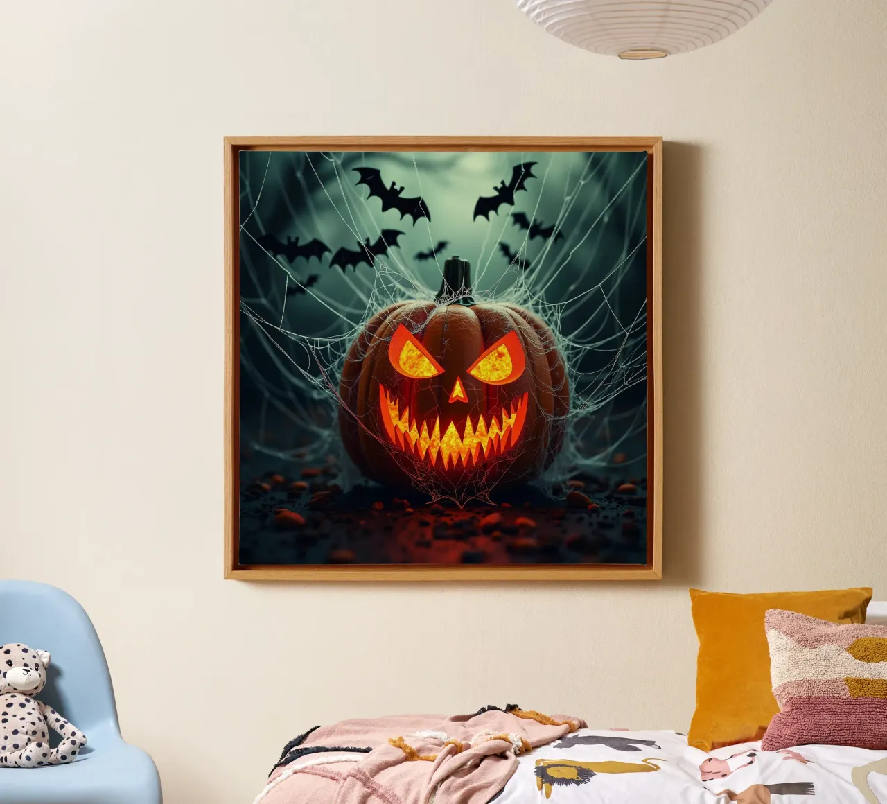 Halloween_2 tela con Cornice a cassetta da Fantasie & Mystikwelten by LK
