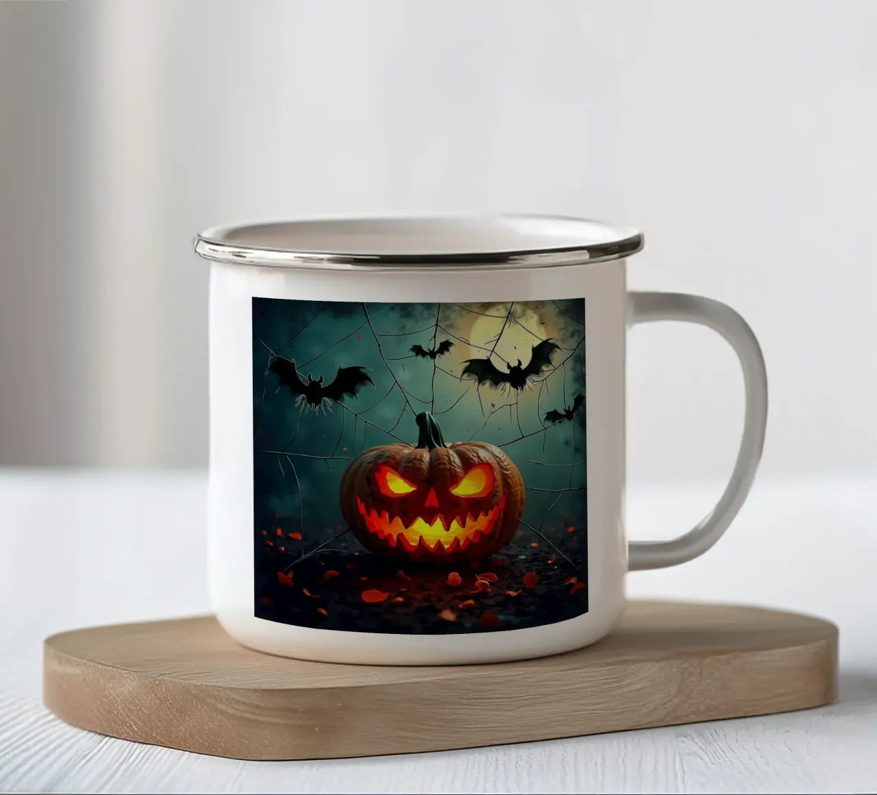 Halloween_3 tazza in smalto da Fantasie & Mystikwelten by LK