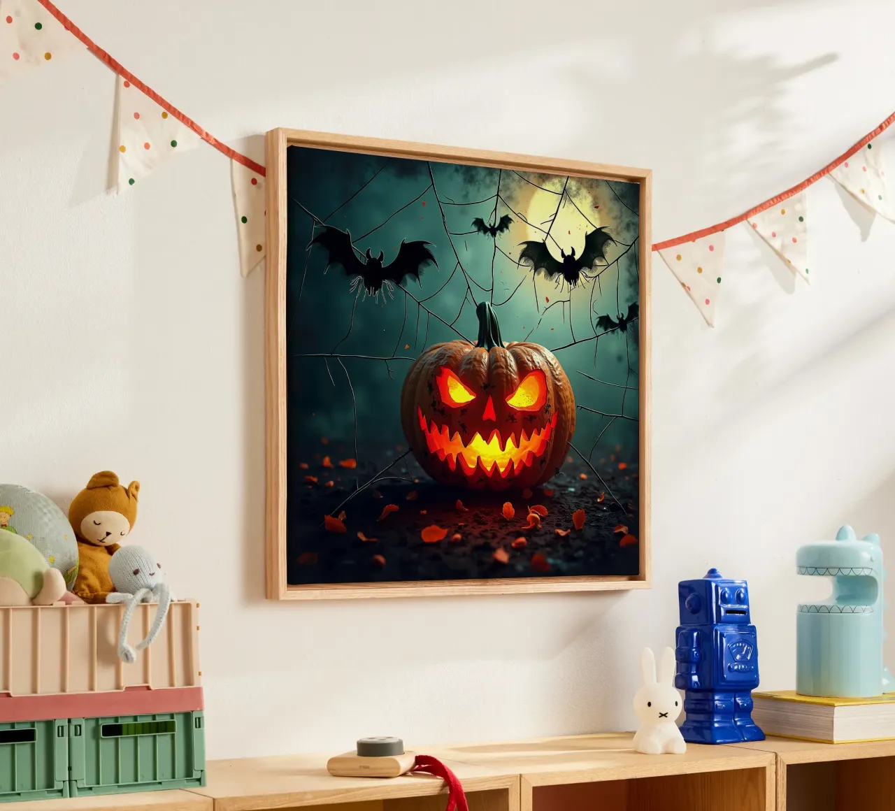 Halloween_3 tela con Cornice a cassetta da Fantasie & Mystikwelten by LK