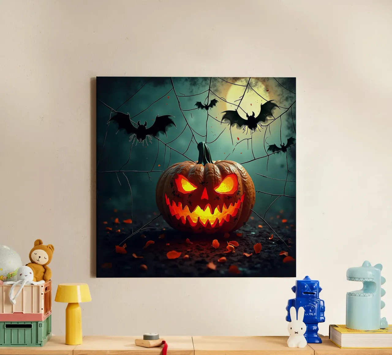 Halloween_3 tela con Cornice a cassetta da Fantasie & Mystikwelten by LK