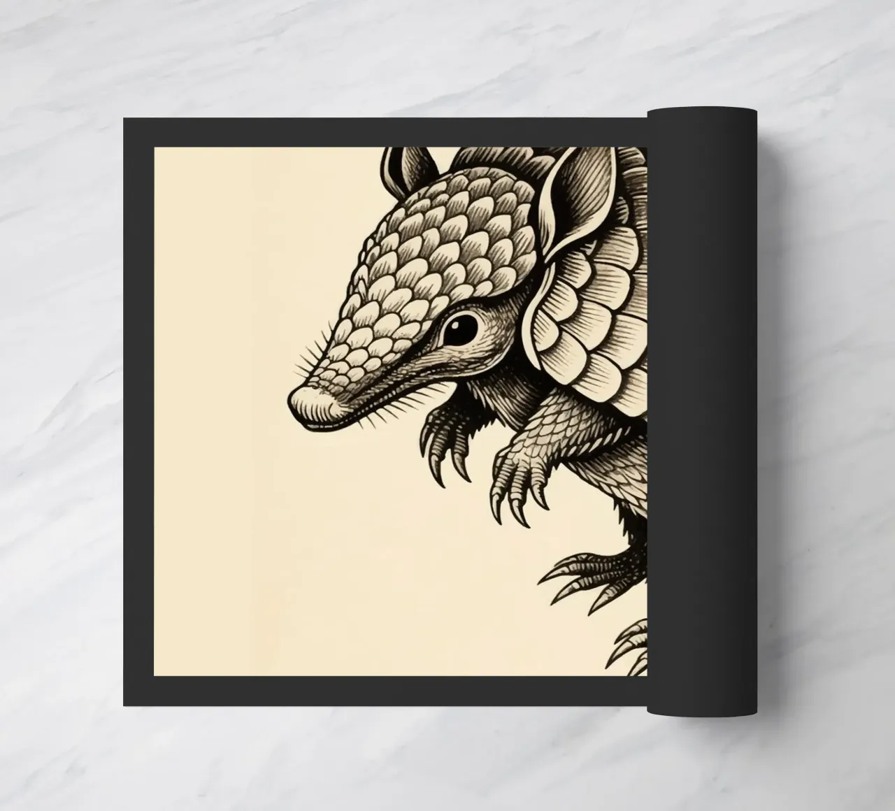 Armadillo doormat by knowledge