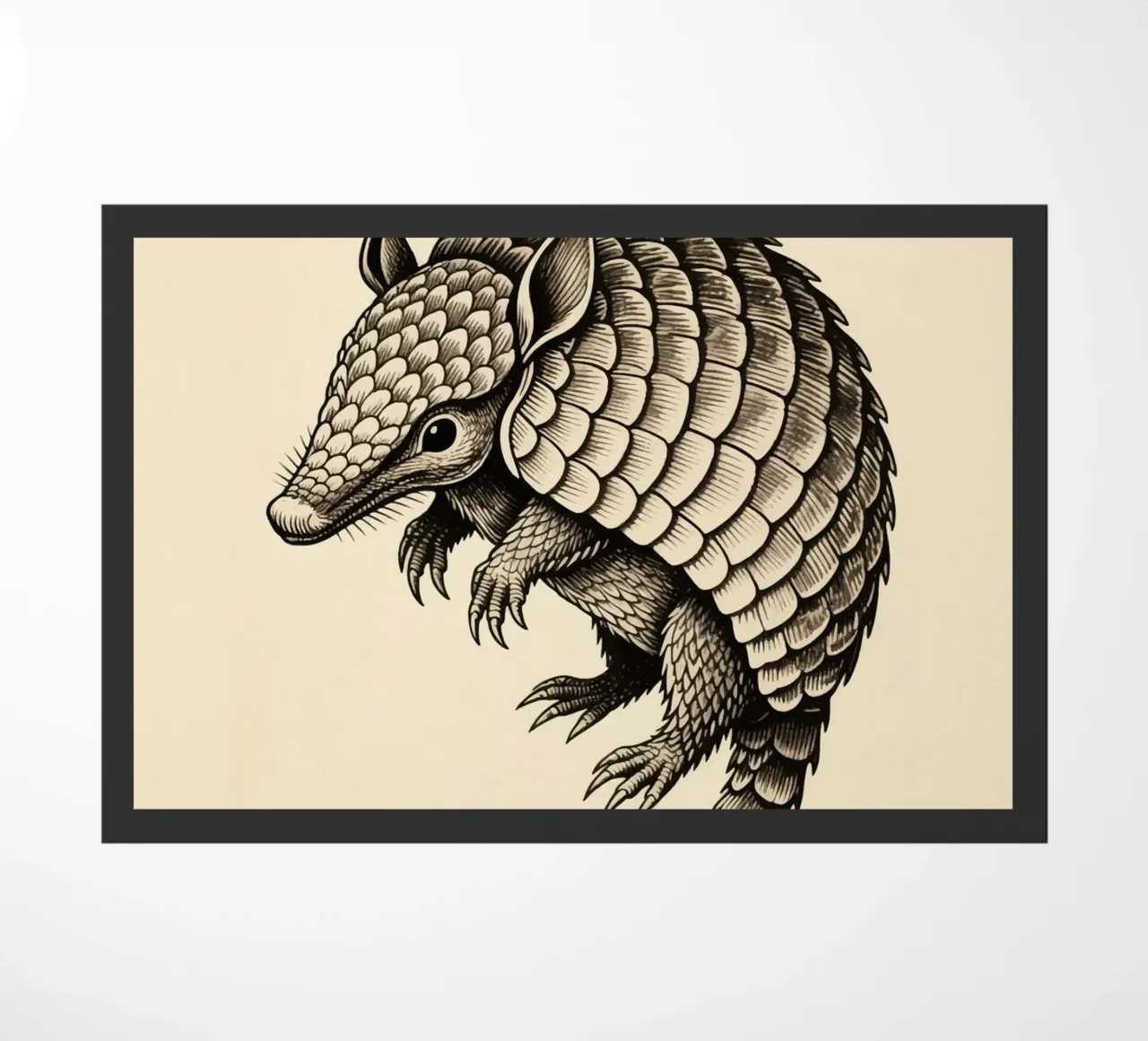 Armadillo doormat by knowledge