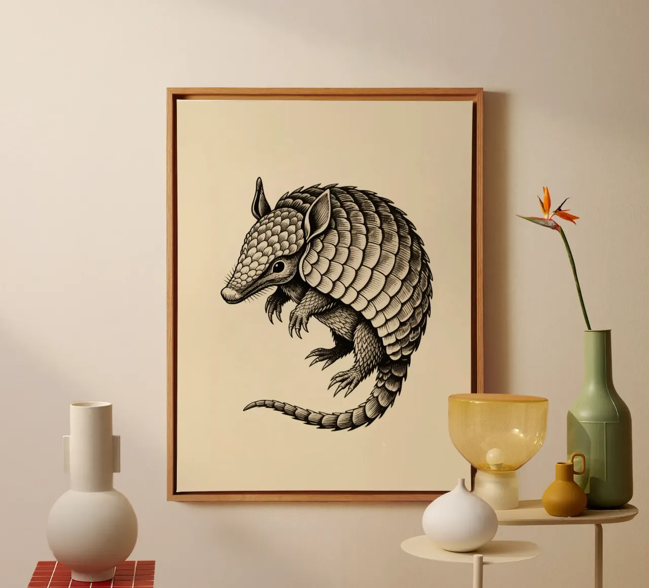 Armadillo tela con Cornice a cassetta da knowledge