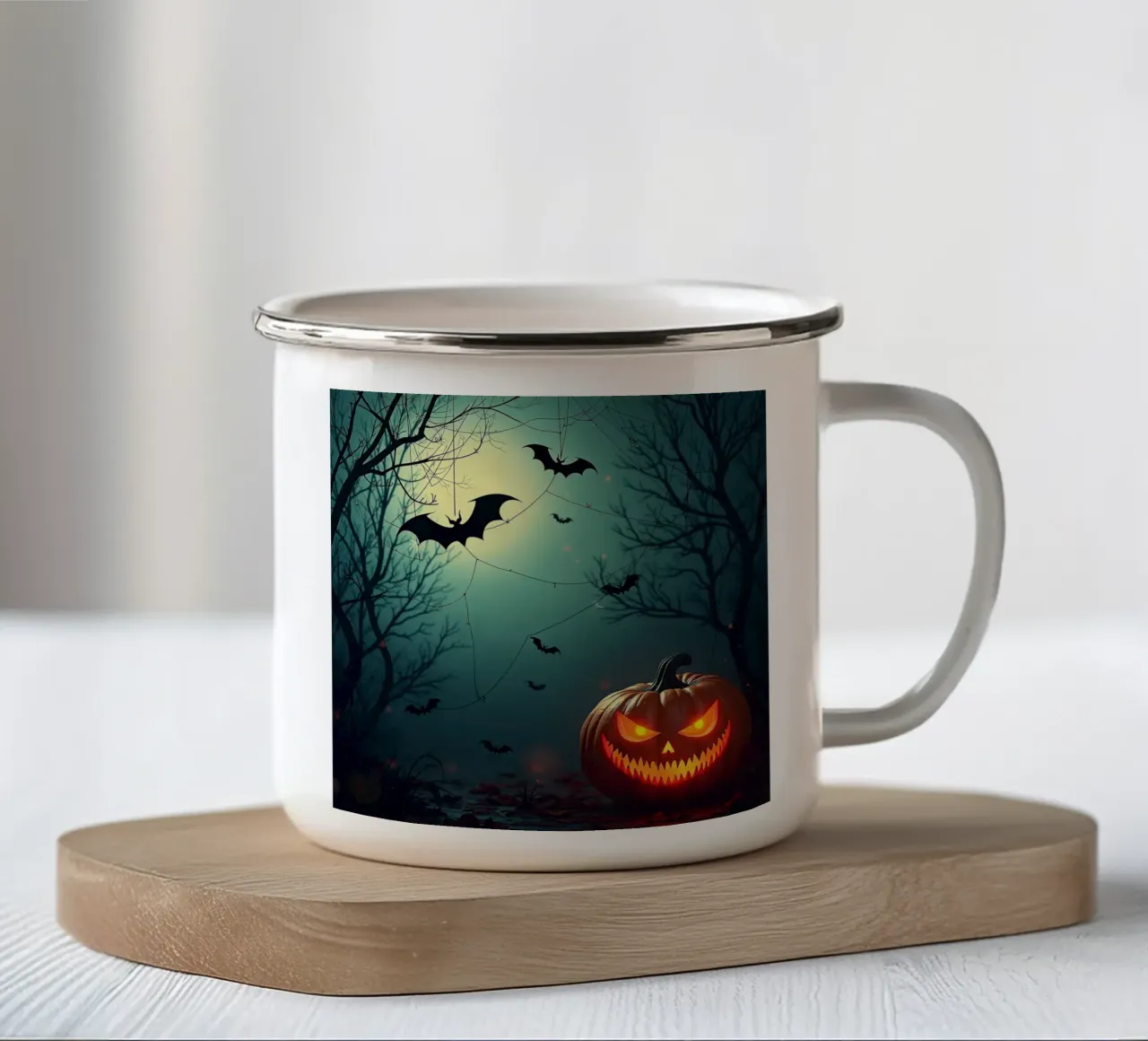 Halloween_5 tazza in smalto da Fantasie & Mystikwelten by LK