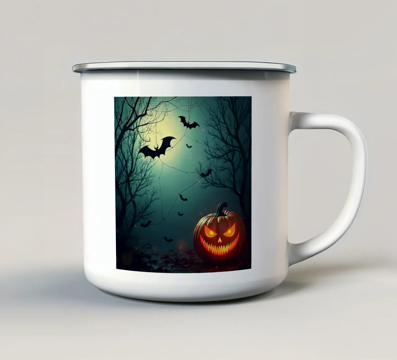 Halloween_5 tazza in smalto da Fantasie & Mystikwelten by LK