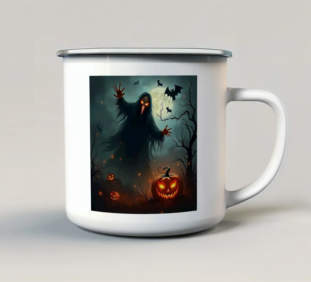 Halloween_6 tazza in smalto da Fantasie & Mystikwelten by LK