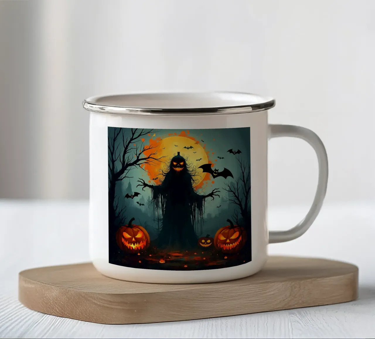 Halloween_7 tazza in smalto da Fantasie & Mystikwelten by LK
