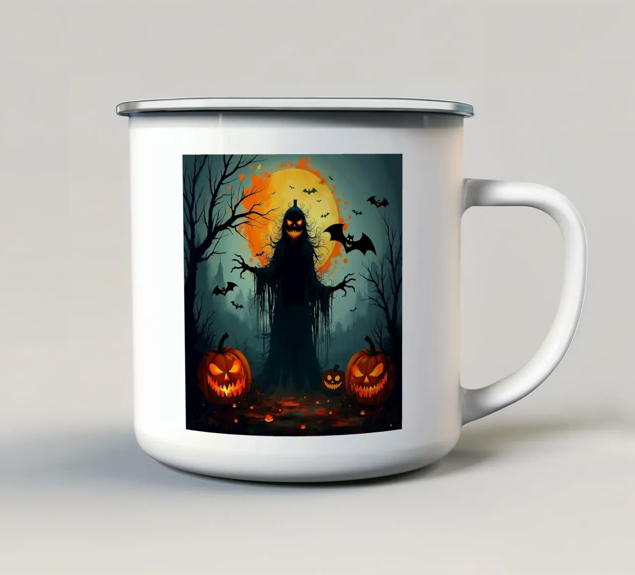 Halloween_7 tazza in smalto da Fantasie & Mystikwelten by LK