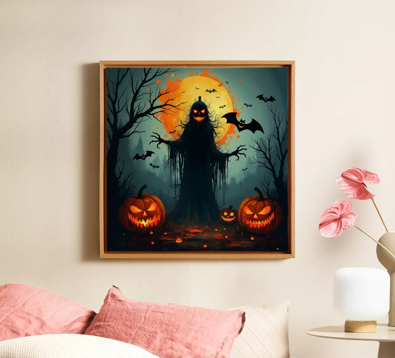 Halloween_7 tela con Cornice a cassetta da Fantasie & Mystikwelten by LK