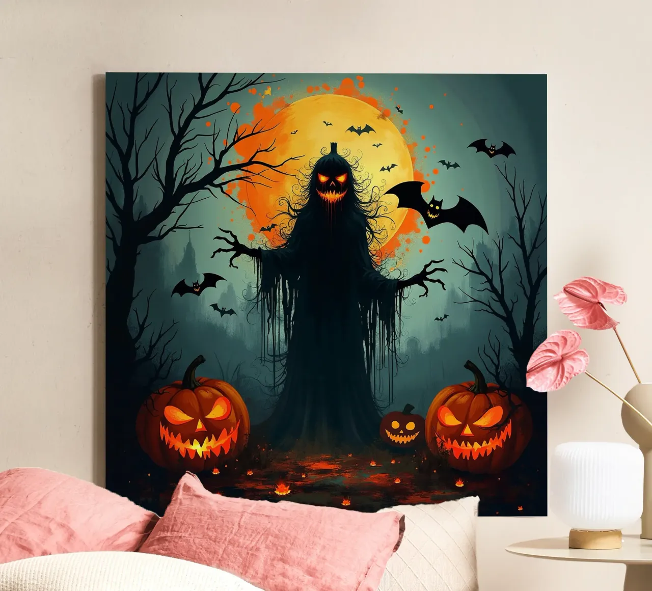Halloween_7 tela con Cornice a cassetta da Fantasie & Mystikwelten by LK