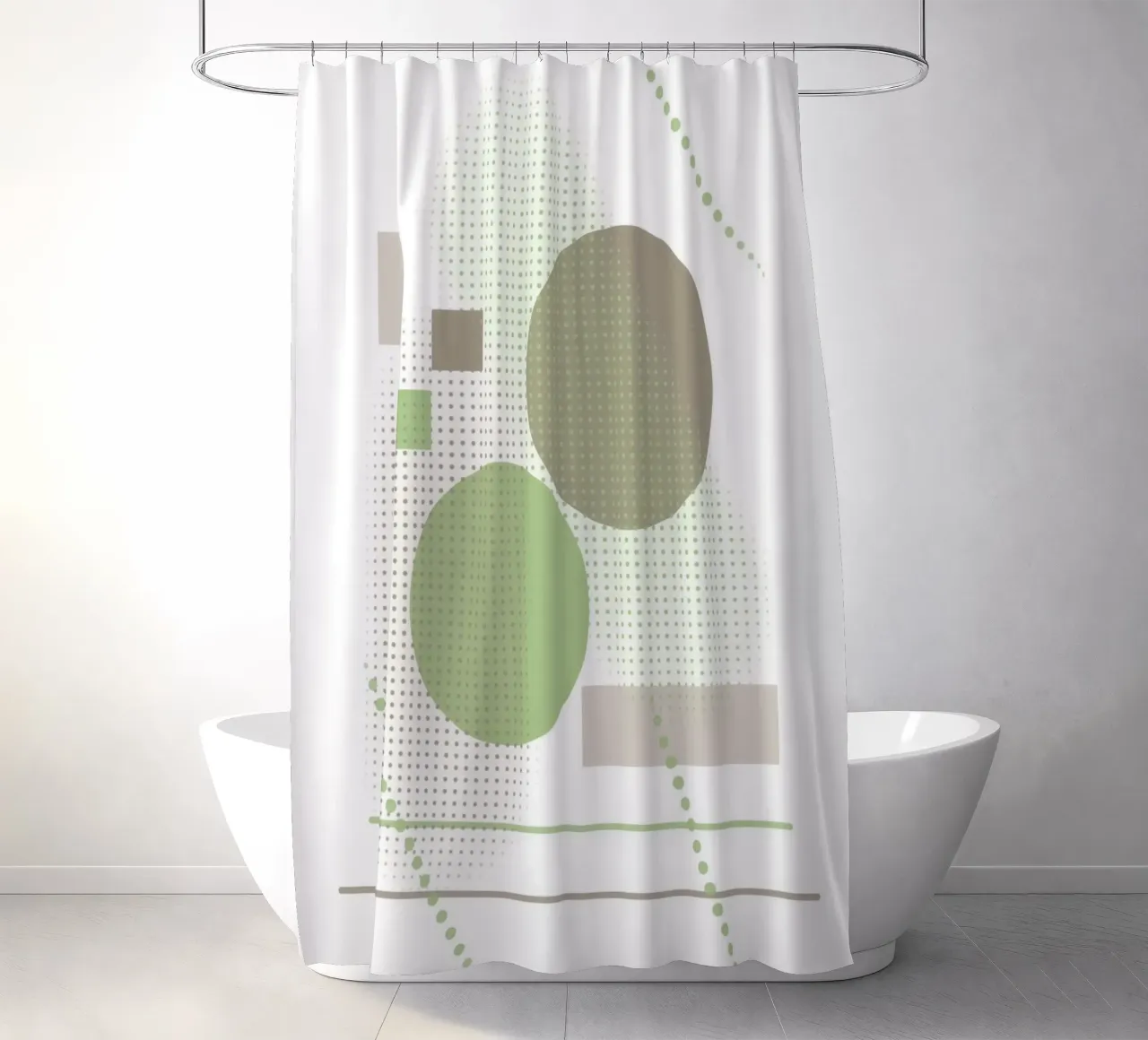 Design minimalista con elementi grafici tenda da doccia da BenCoStyle
