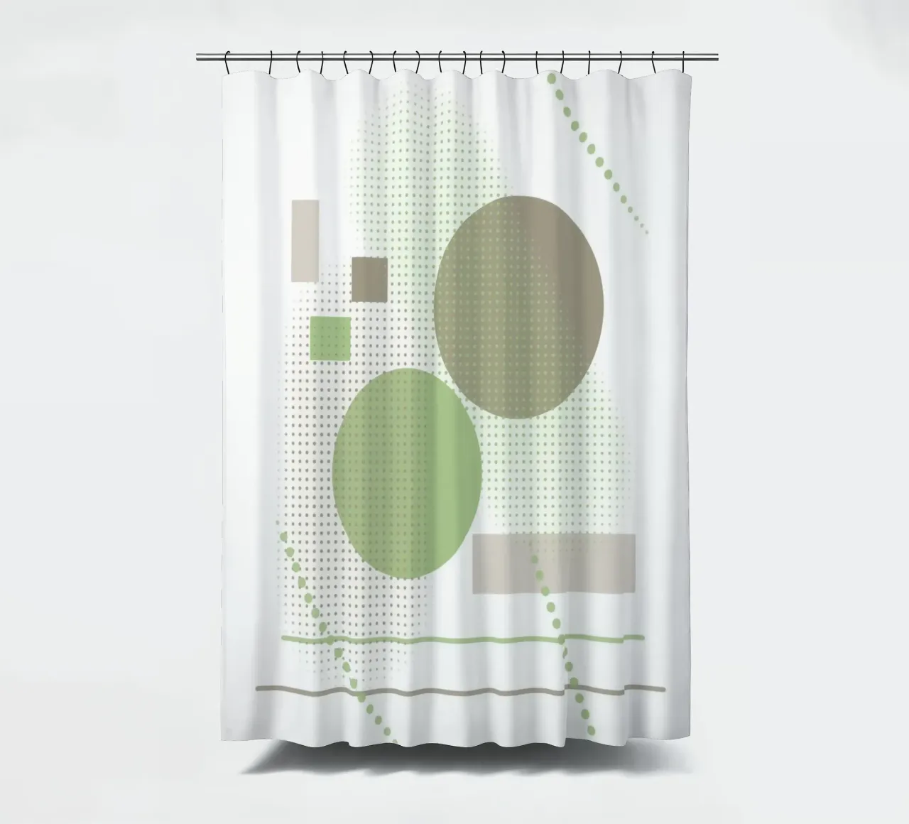 Design minimalista con elementi grafici tenda da doccia da BenCoStyle