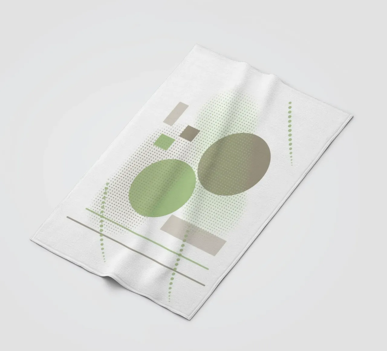 Design minimalista con elementi grafici coperta in pile da BenCoStyle