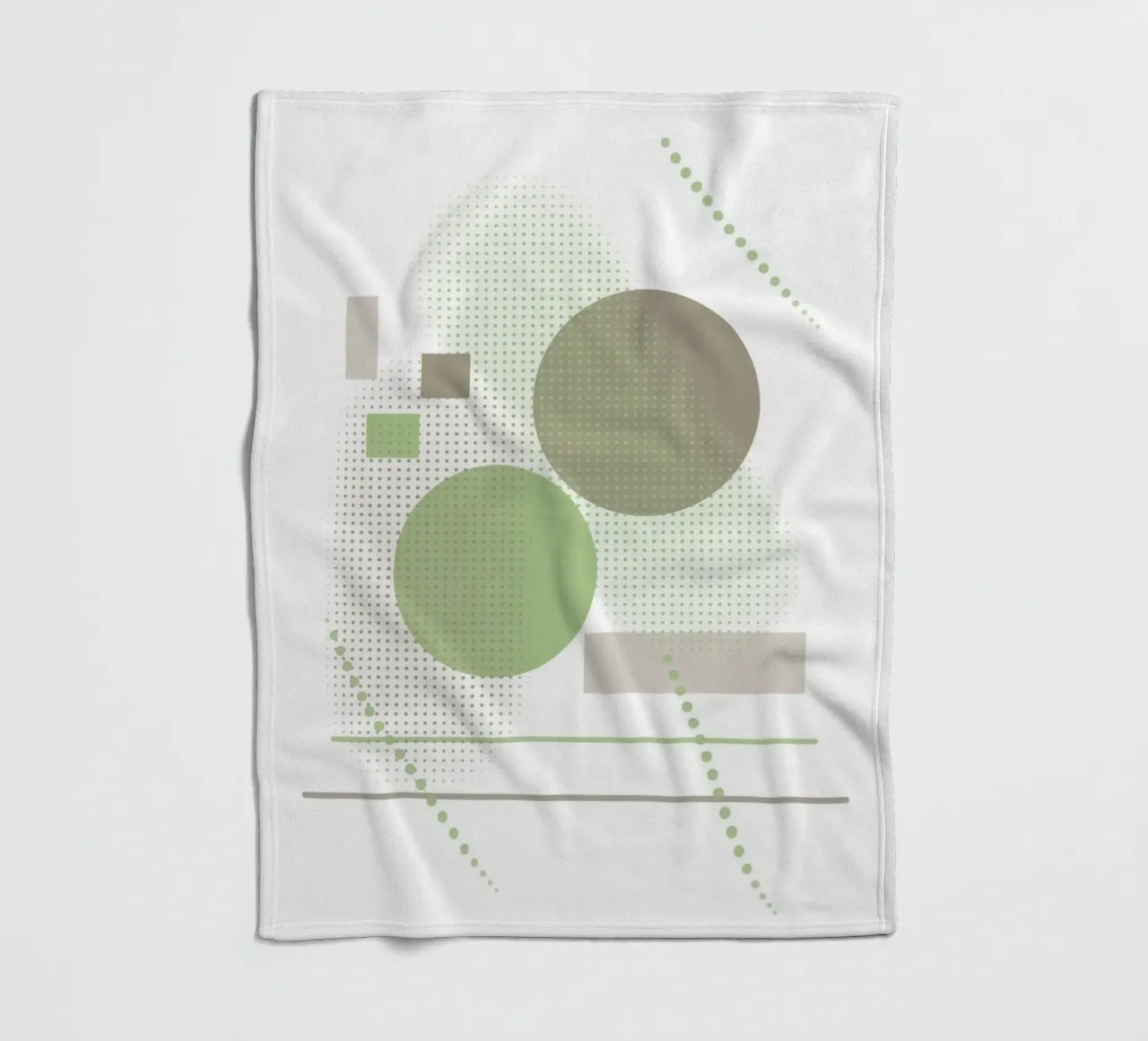 Design minimalista con elementi grafici coperta in pile da BenCoStyle