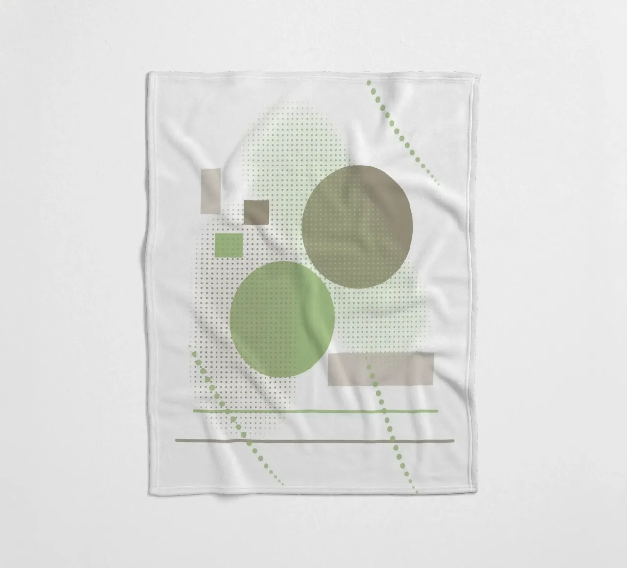 Design minimalista con elementi grafici coperta in pile da BenCoStyle