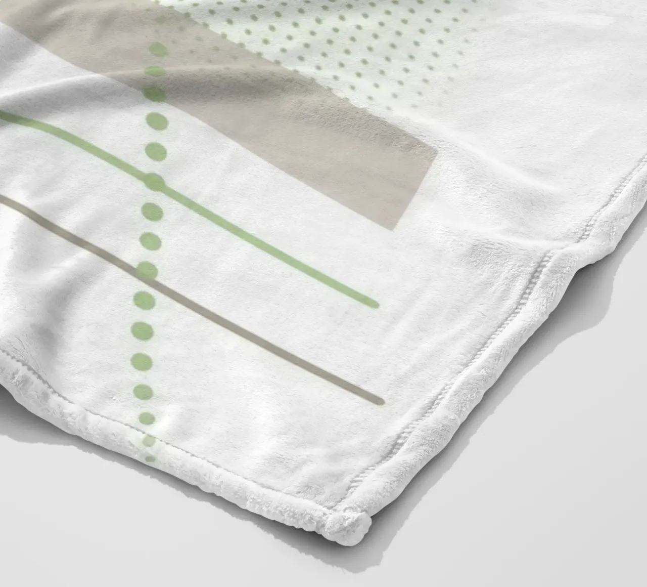 Design minimalista con elementi grafici coperta in pile da BenCoStyle