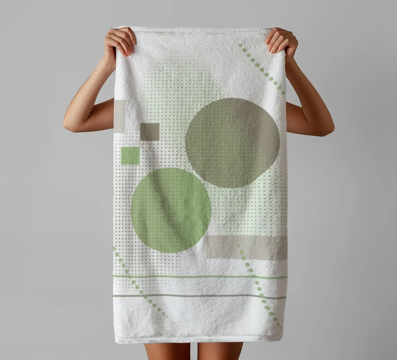 Design minimaliste avec des éléments graphiques serviette de bain de BenCoStyle