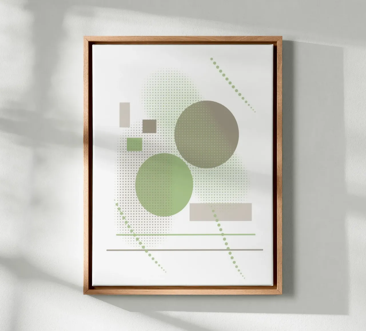 Design minimalista con elementi grafici tela con Cornice a cassetta da BenCoStyle