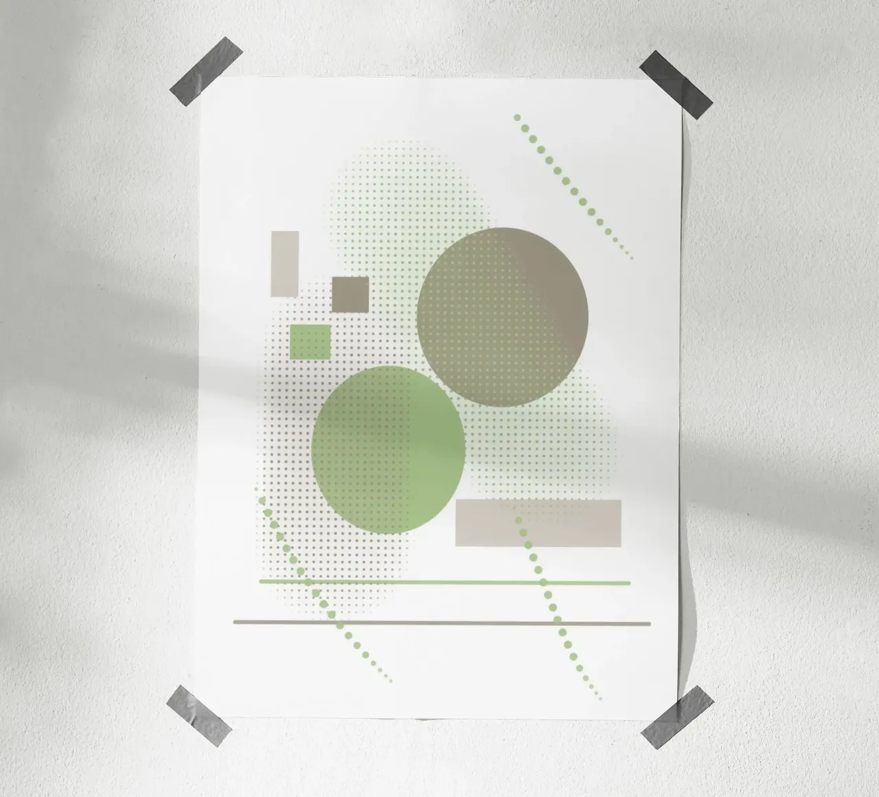Design minimalista con elementi grafici poster da BenCoStyle