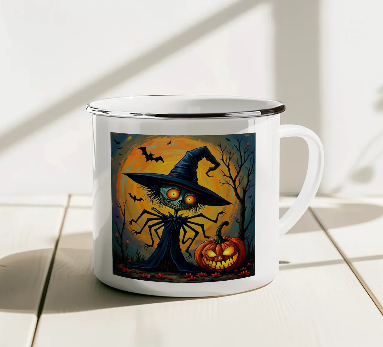 Halloween_8 tazza in smalto da Fantasie & Mystikwelten by LK