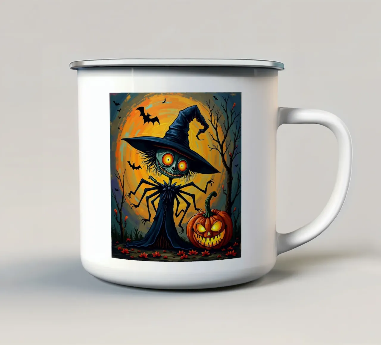 Halloween_8 tazza in smalto da Fantasie & Mystikwelten by LK