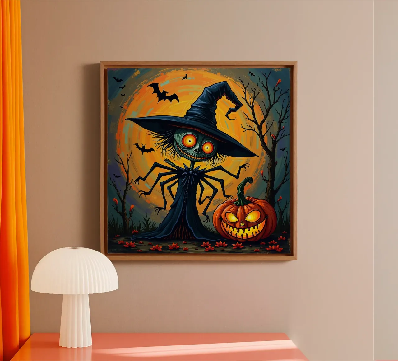 Halloween_8 tela con Cornice a cassetta da Fantasie & Mystikwelten by LK