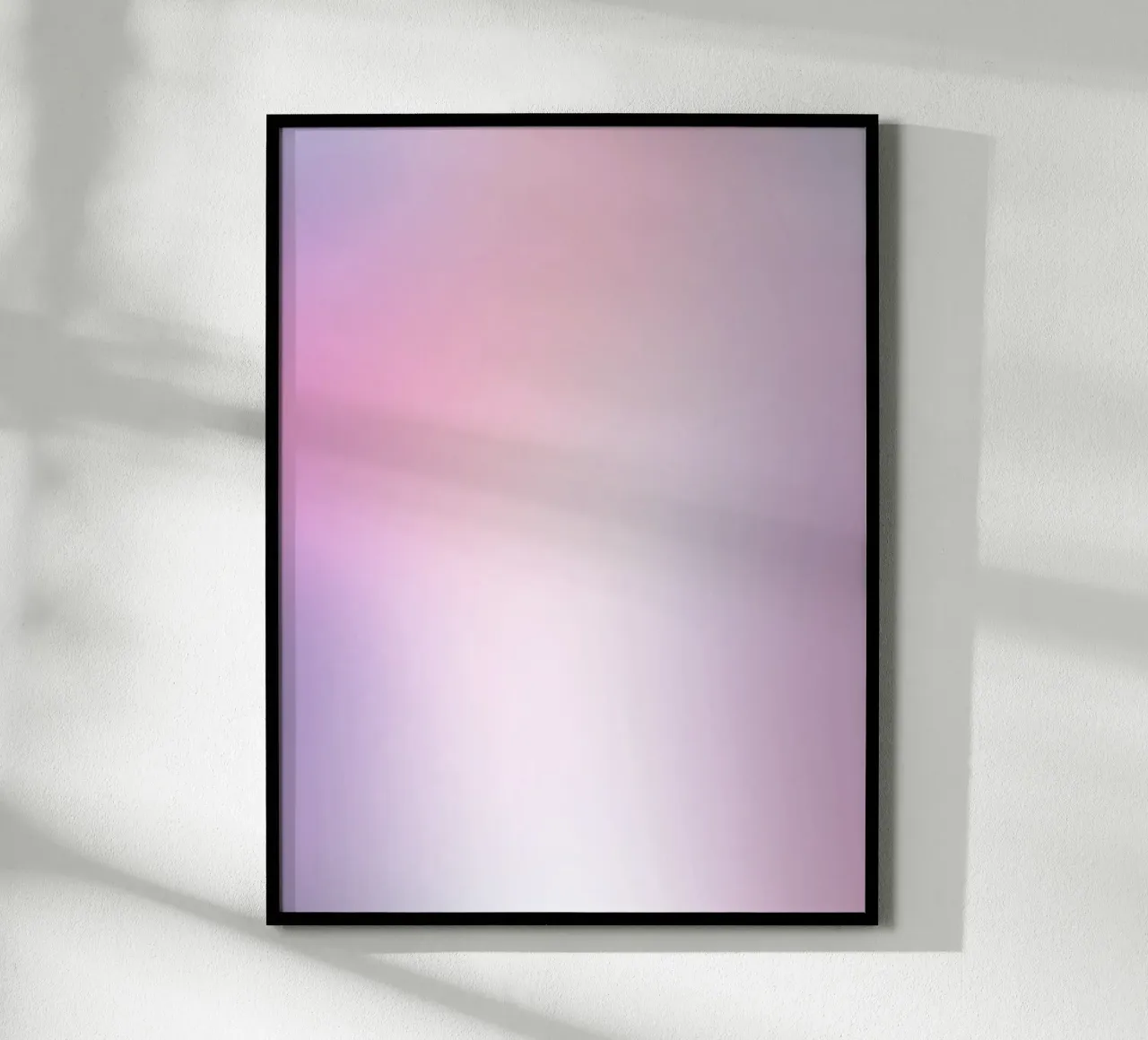 Aura, paars kleurverloop, cadeau, engel nummer muur kunst cadeau poster met kunststof frame van Dreamscape