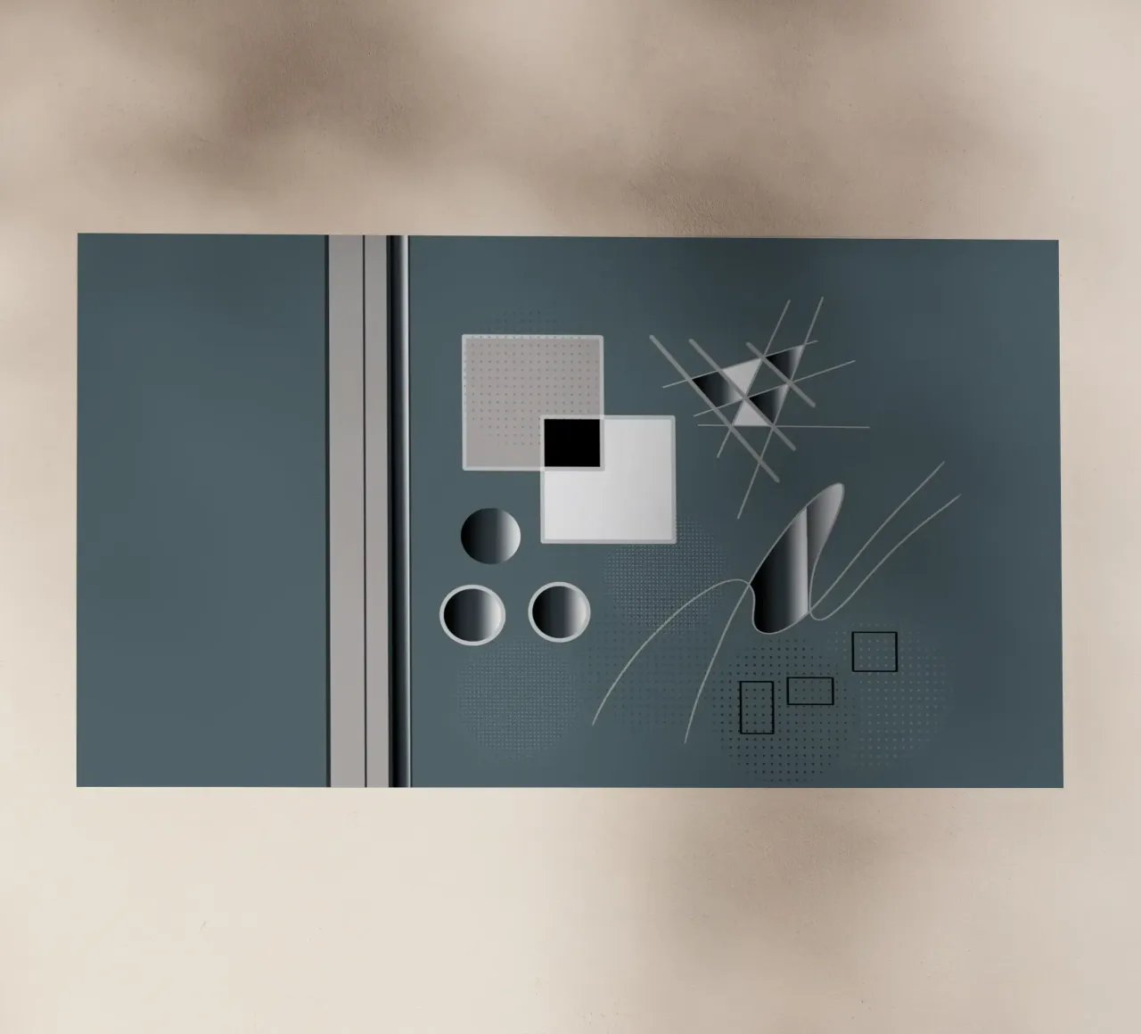 Illustrazione elegante con elementi 3D pellicola backlit da BenCoStyle
