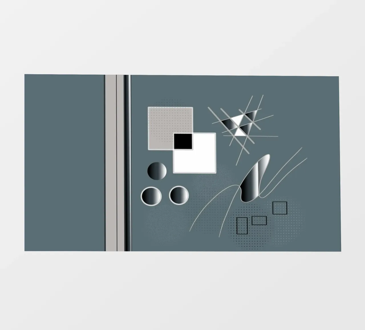 Illustrazione elegante con elementi 3D pellicola backlit da BenCoStyle