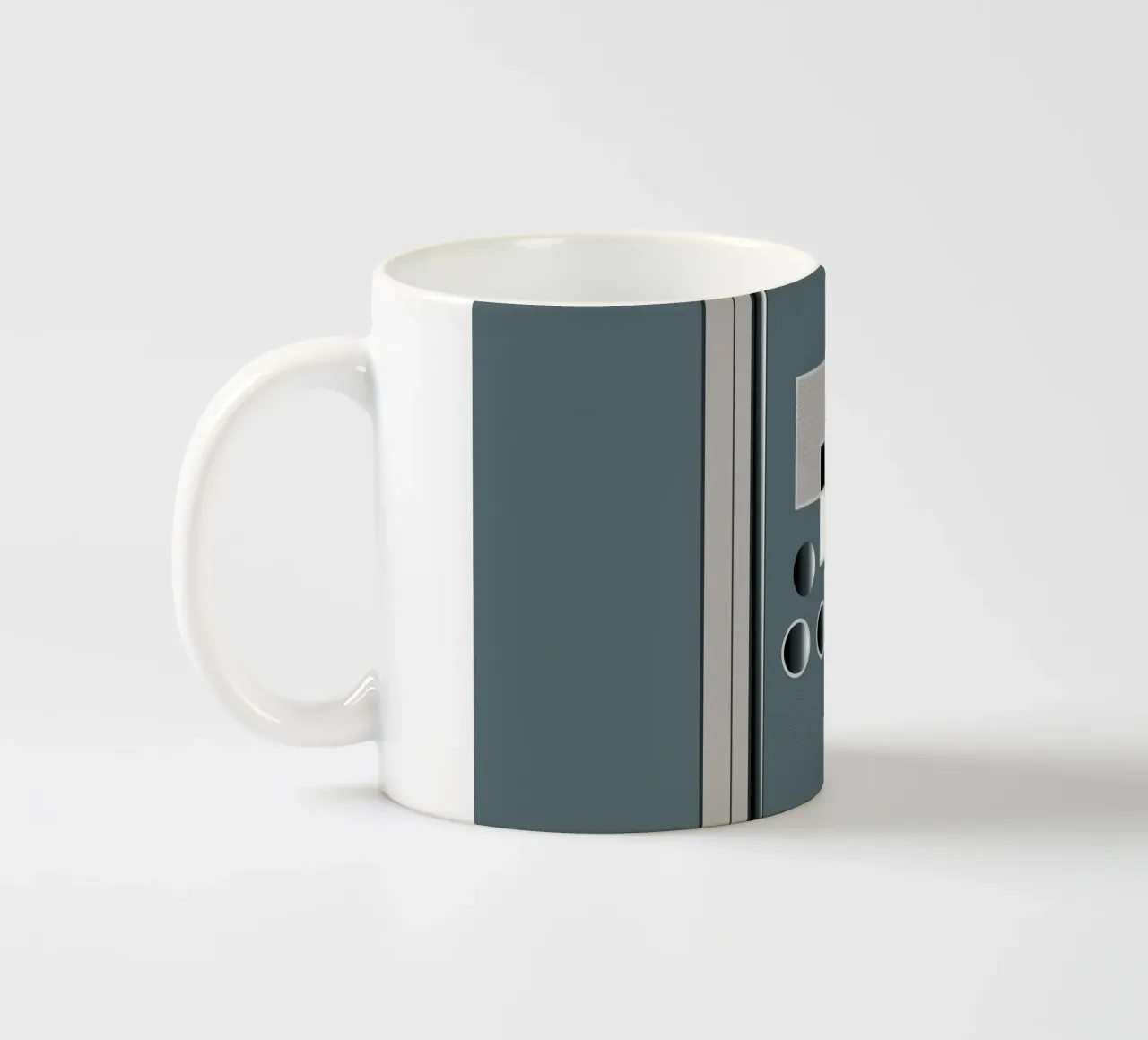 Illustrazione elegante con elementi 3D tazza in ceramica da BenCoStyle