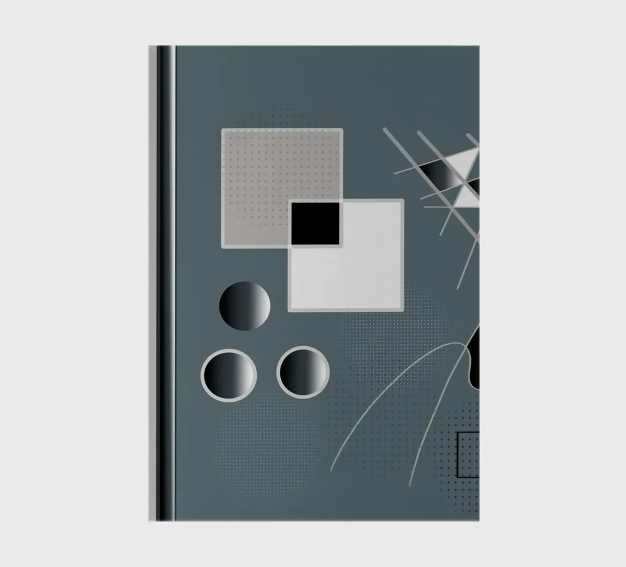 Elegant illustration with 3D elements notebook by BenCoStyle
