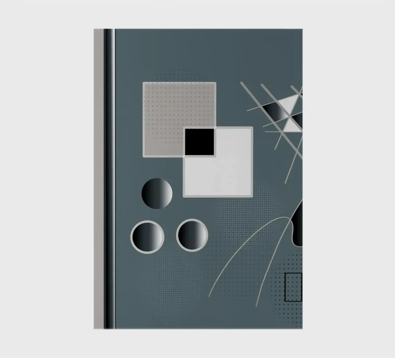 Elegant illustration with 3D elements notebook by BenCoStyle