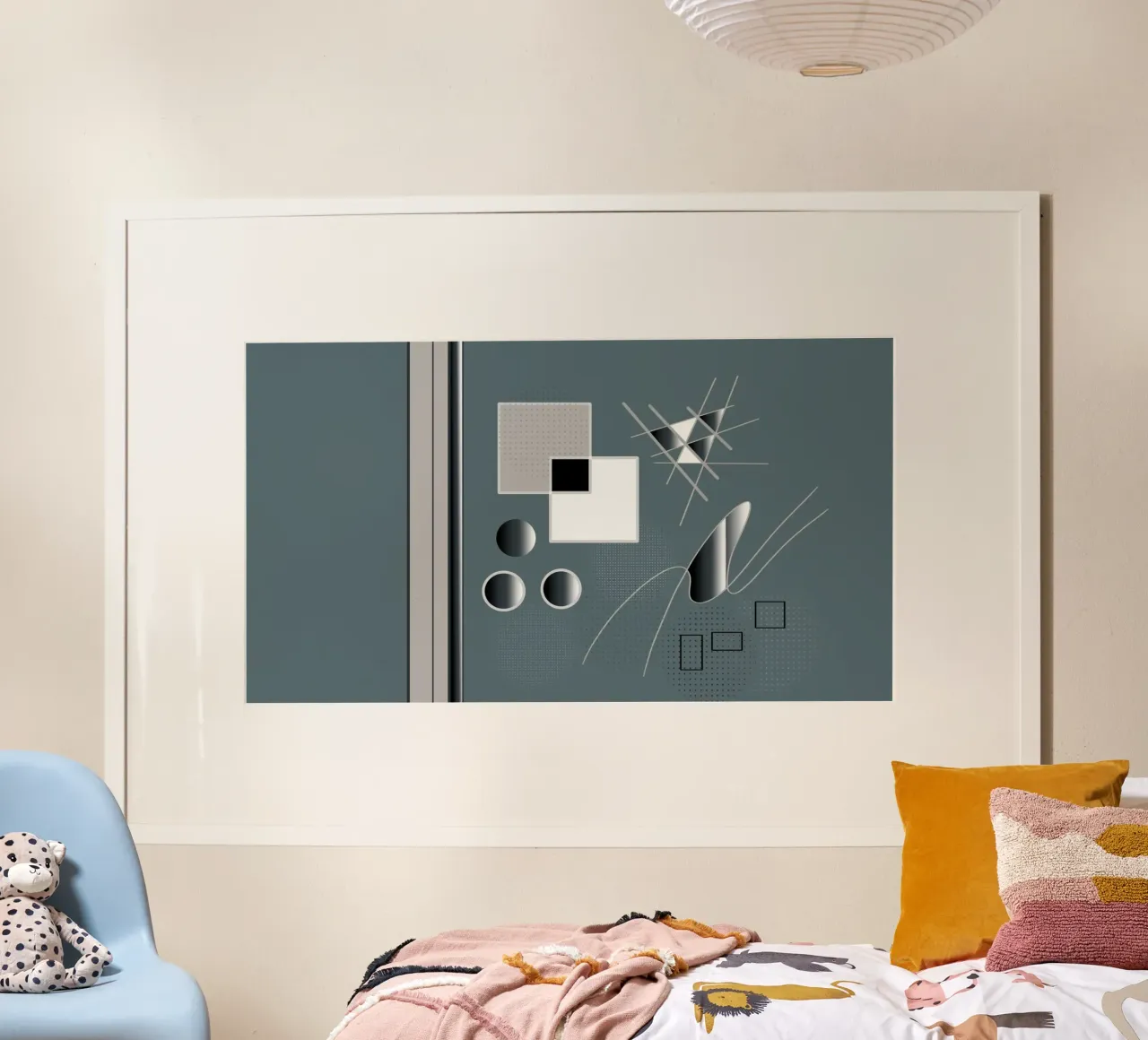 Illustrazione elegante con elementi 3D poster da BenCoStyle