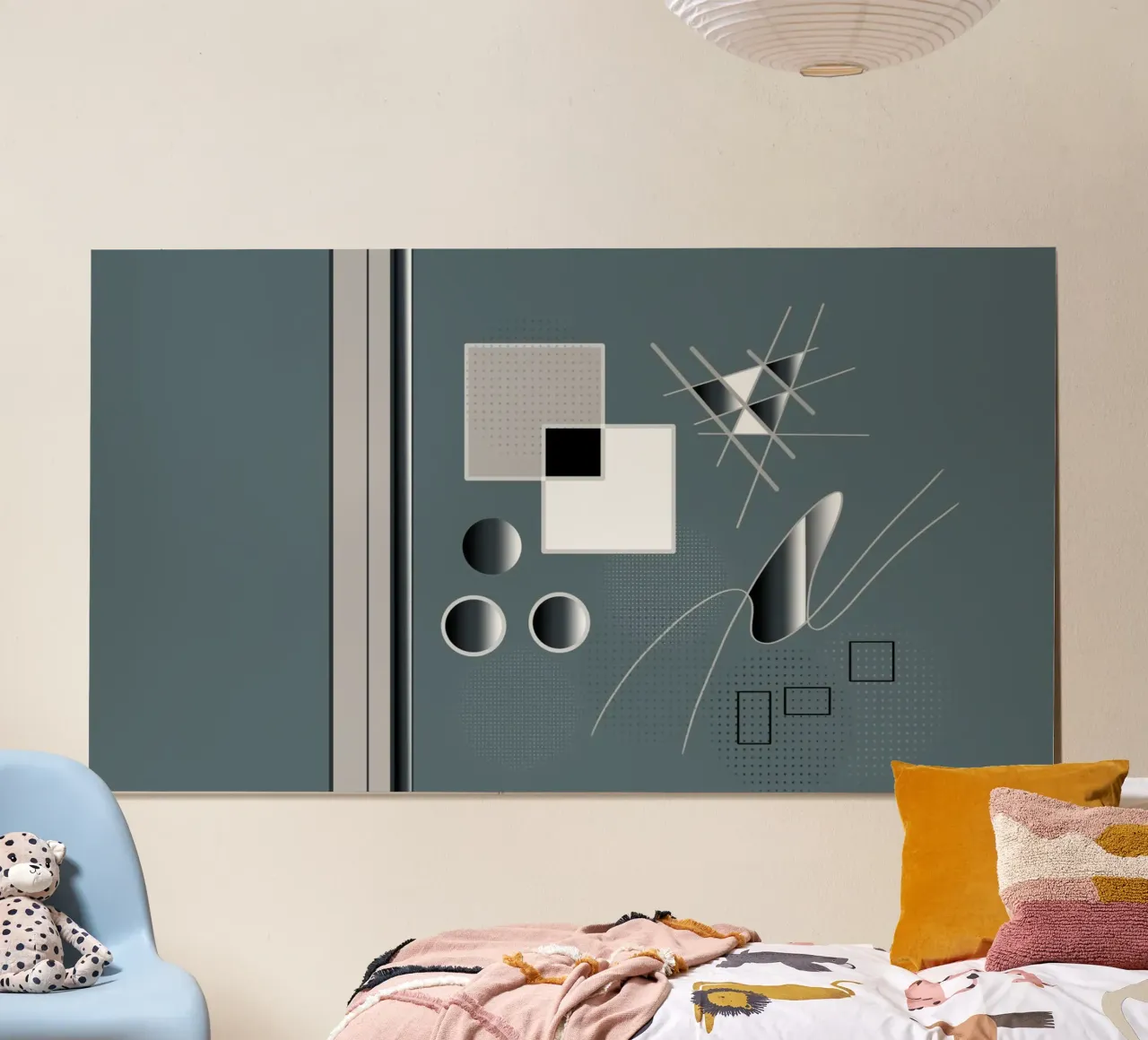 Illustrazione elegante con elementi 3D poster da BenCoStyle