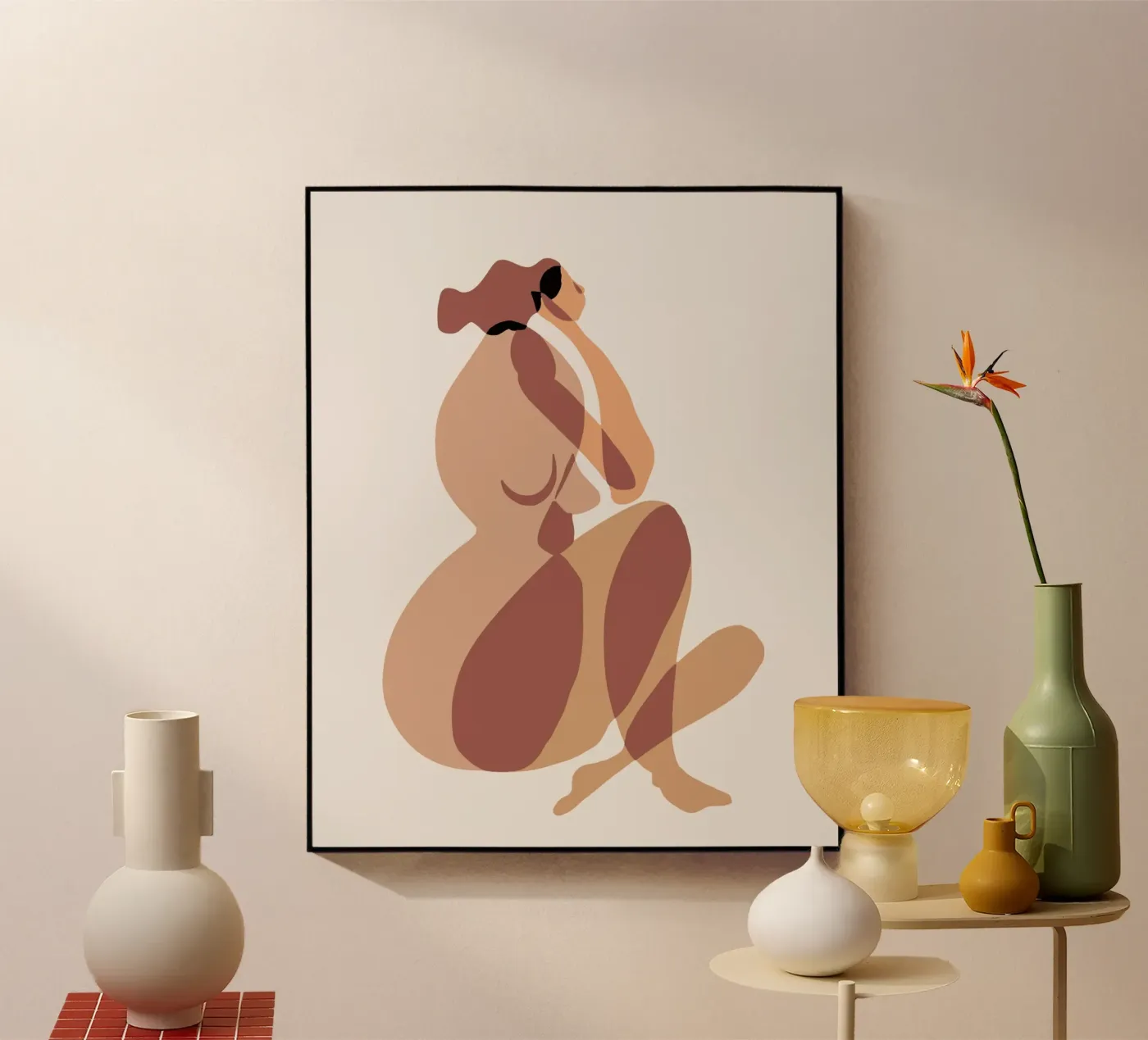 Beige nude 09 plexiglass da Little Dean