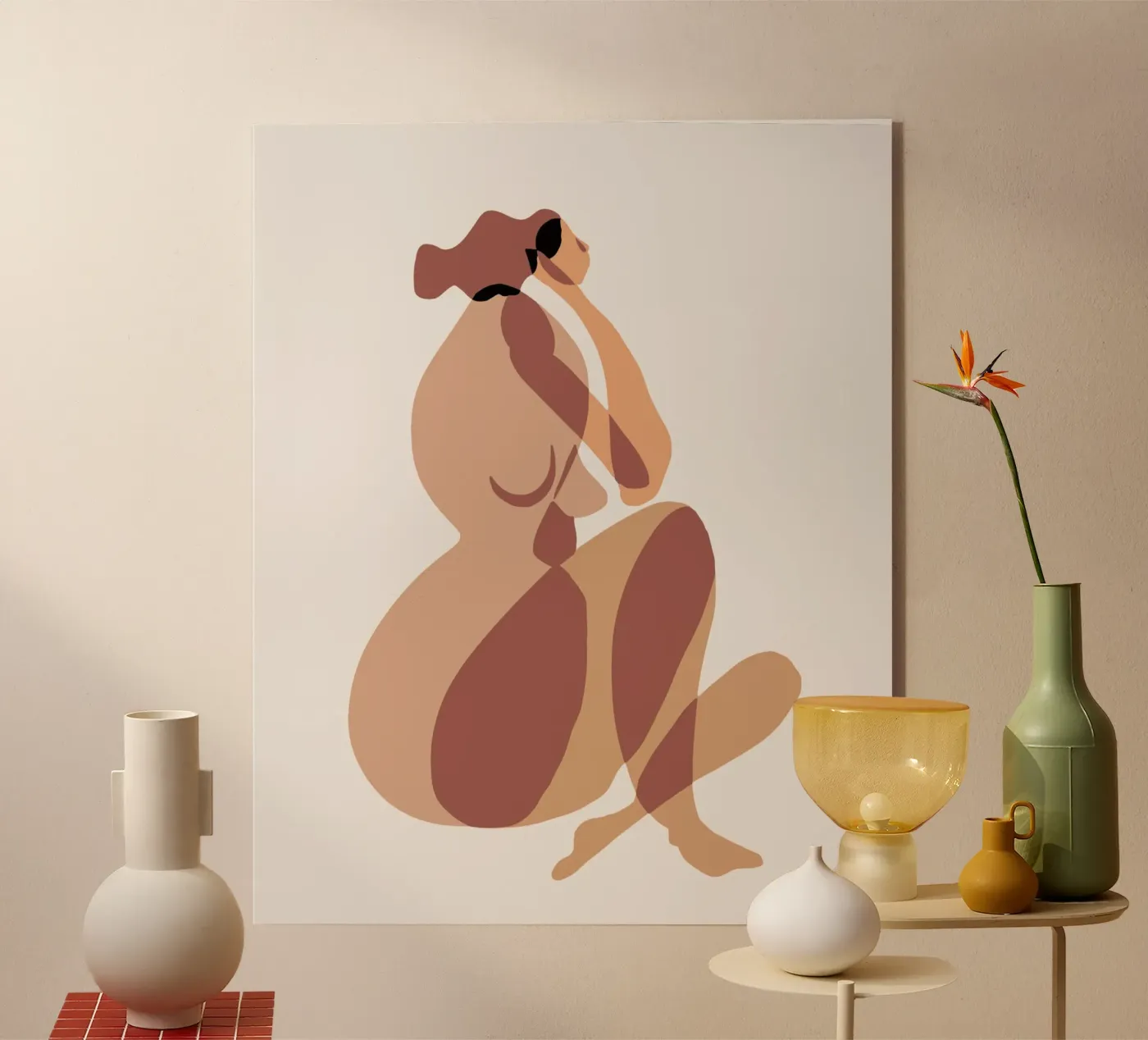 Beige nudo 09 plexiglass da Little Dean