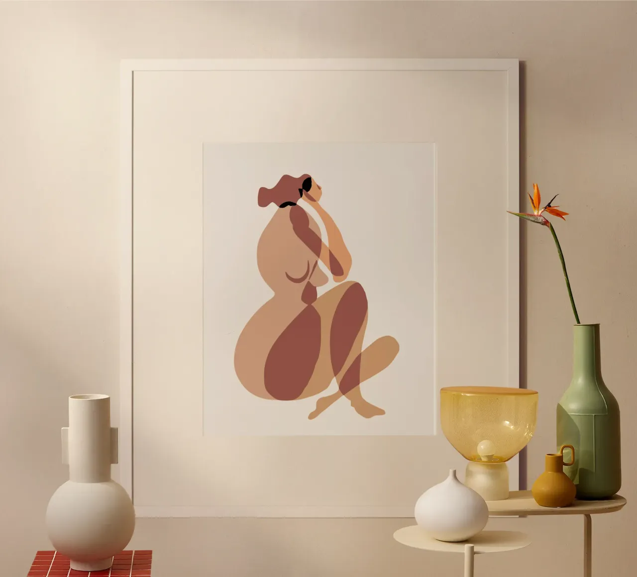 Beige nudo 09 poster da Little Dean