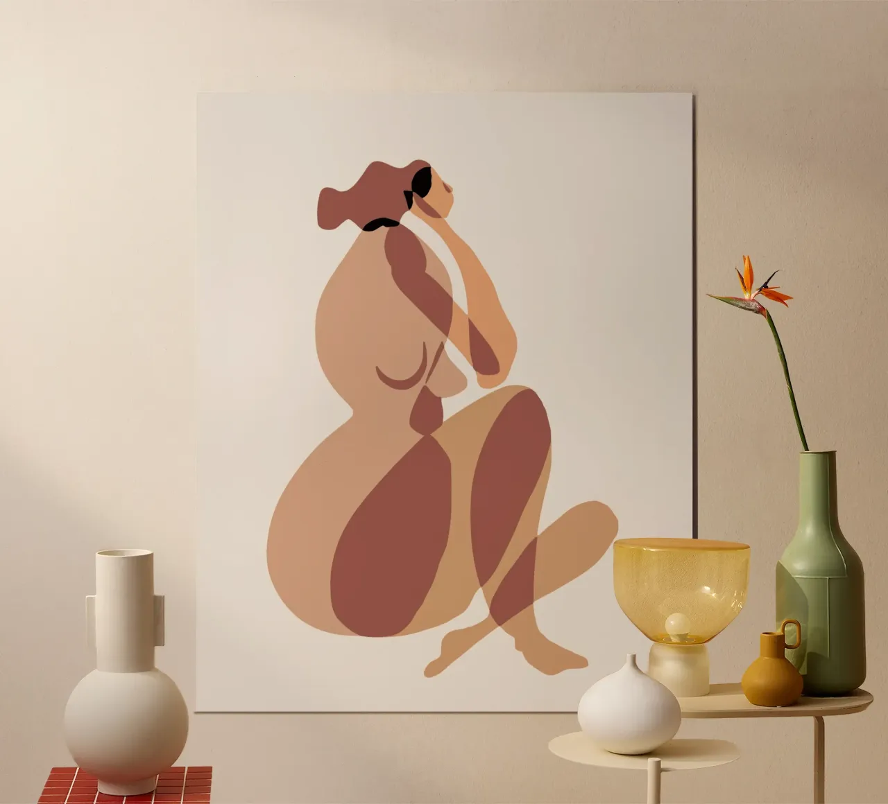 Beige nudo 09 poster da Little Dean