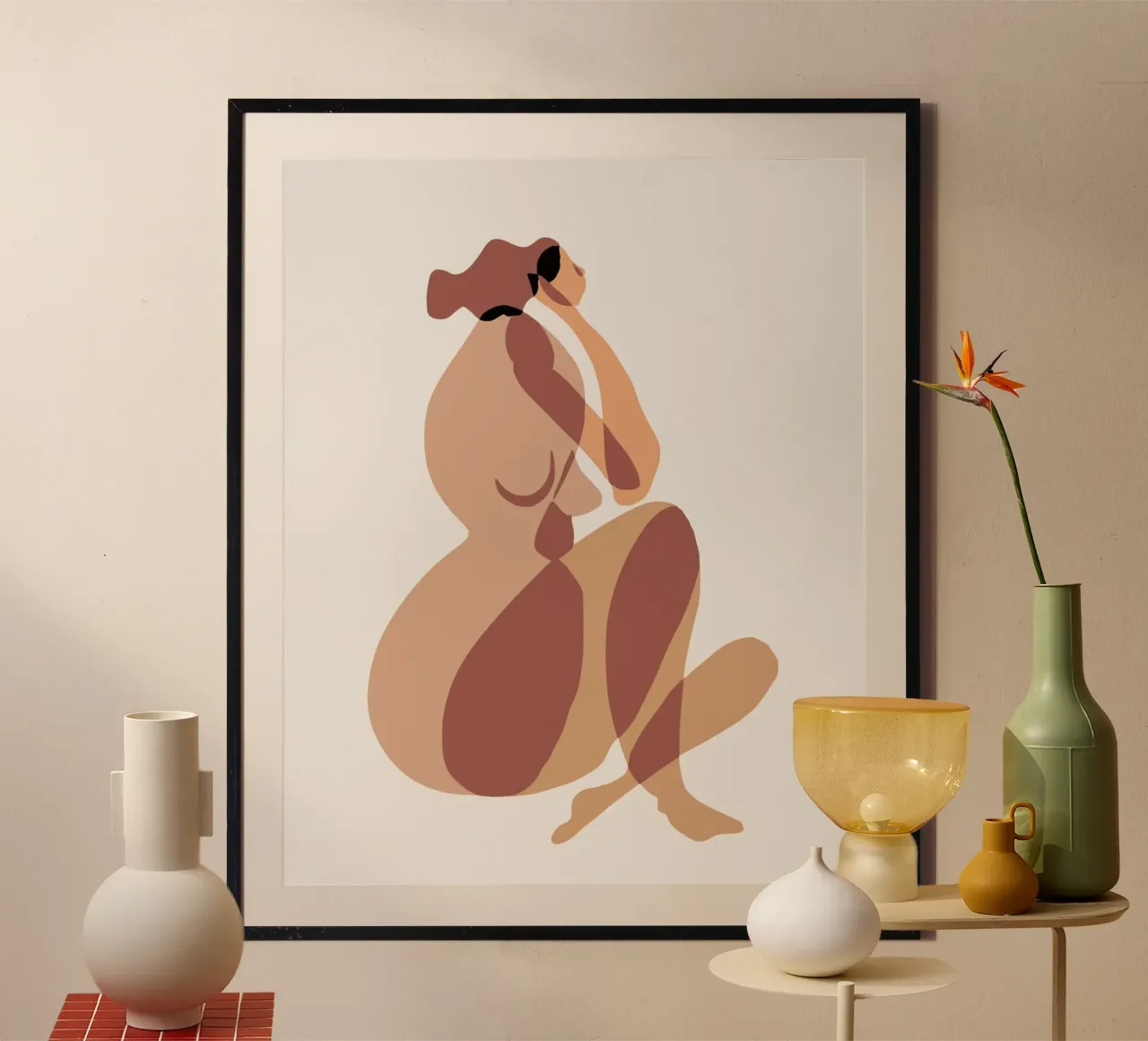 Beige nudo 09 poster da Little Dean