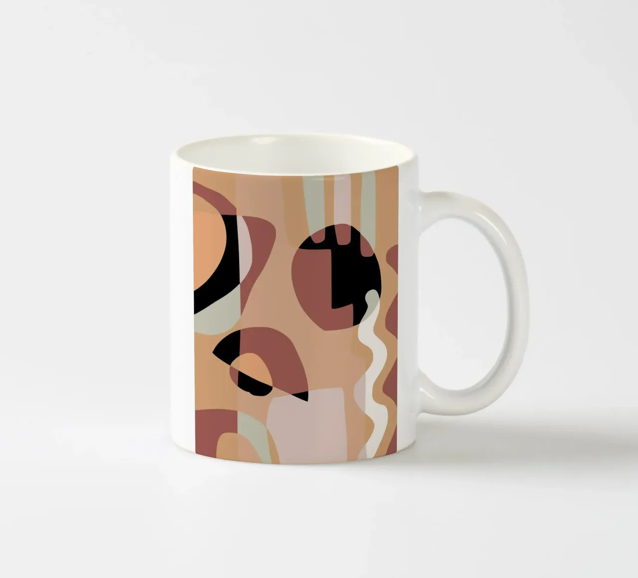 Beige mash up 03 tazza in ceramica da Little Dean