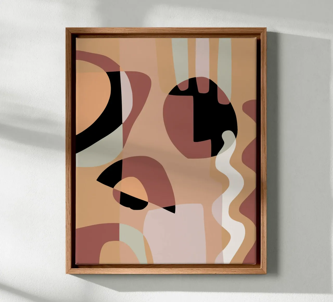 Beige mash up 03 tela con Cornice a cassetta da Little Dean